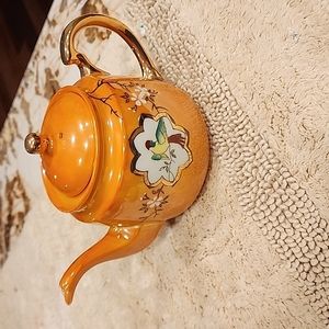 Japanese  Hand Painted Lusterware Teapot / Vintage Lusterware Teapot